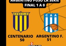 Argentino se puso 1-0 en las finales de la Venadense